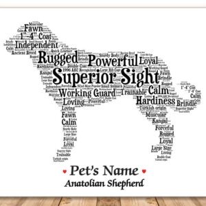 Anatolian Shepherd Dog with FREE Dog's Name + Giftwrap