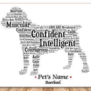 Boerboel Dog with FREE Dog's Name + Giftwrap