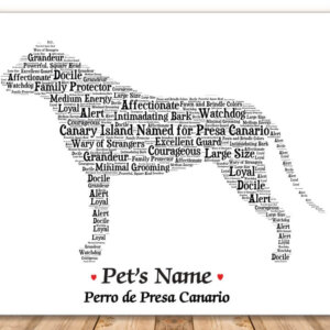 Perro de Presa Canario Dog with FREE Dog's Name + Giftwrap