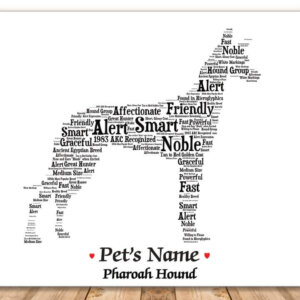 Pharoah Hound Dog with FREE Dog's Name + Giftwrap