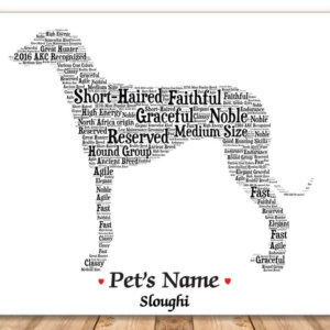 Sloughi Dog with FREE Dog's Name + Giftwrap