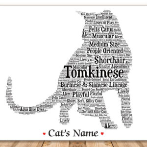 Tonkinese Cat Lovers Gifts with FREE Cat's Name + Giftwrap